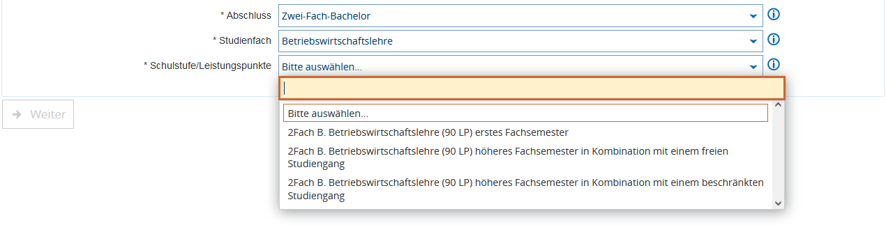 Erstfach Betriebswirtschaftslehre