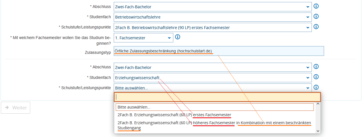 Erstfach Betriebswirtschaftslehre Zweitfach Erziehungswissenschaft